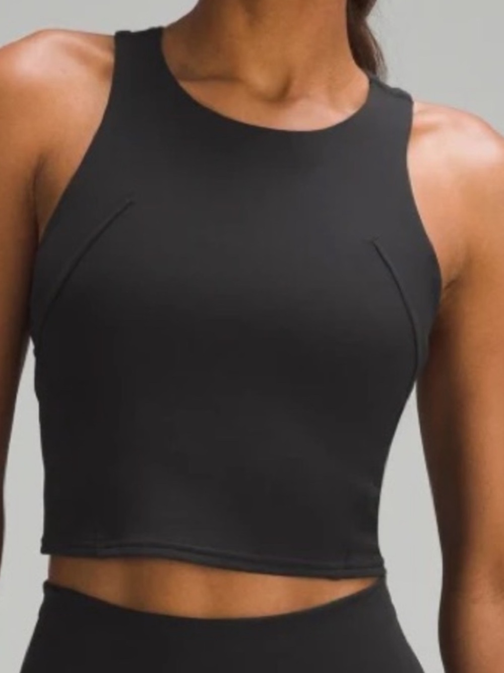 Lululemon High-Neck Cropped Tank Top